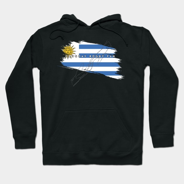 Minimalist Rugby Part 3 #021 - Uruguay Rugby Fan Hoodie by SYDL